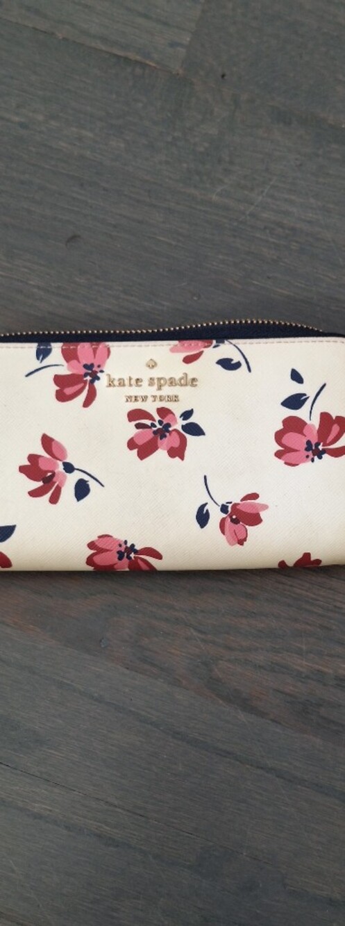 Kate Spade authentic Staci Tea Garden large Wallet floral
